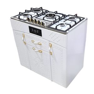 اجاق گاز 5 شعله هاکان مدل اجاق گاز چهار درب صفحه استیل اپکسی کوهان دار با ترموکوپل