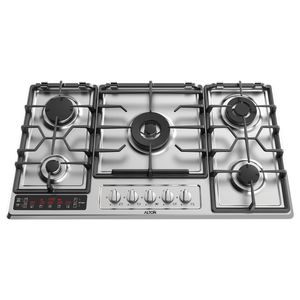 اجاق گاز صفحه‌ای پنج شعله آلتون مدل s520dn تایمر دار new