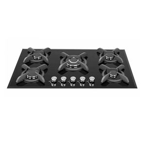 اجاق گاز صفحه‌ای پنج شعله پارس استیل مدل black diamond ig8701