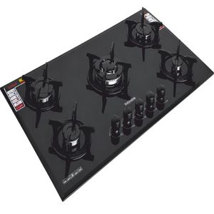 اجاق گاز صفحه‌ای پنج شعله یانان مدل gr302