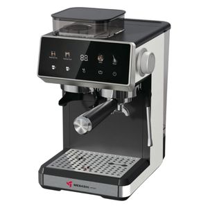 اسپرسوساز 1500 میلی‌لیتری مباشی مدل me ccm2072 مناسب تهیه اسپرسو کافه لاته و کاپوچینو دارای 1 عدد نازل قهوه آسیاب قهوه سینی چکه گیر