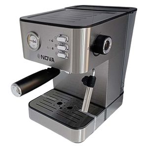 اسپرسوساز 1700 میلی‌لیتری نوا مدل 25 بار کد 187 با مصرف پودر قهوه مناسب تهیه اسپرسو کاپوچینو و کافه لاته سینی چکه گیر