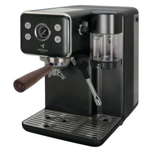اسپرسوساز 4000 میلی‌لیتری مباشی مدل me ecm2506b مناسب تهیه اسپرسو کافه لاته موکا ریسترتو ماکیاتو و امریکانو سیستم گرم کردن فنجان سینی چکه گیر حالت آماده به کار
