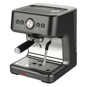 اسپرسوساز خانگی 2200 میلی‌لیتری مباشی مدل me ecm2104b مناسب تهیه اسپرسو کافه لاته موکا کاپوچینو ماکیاتو و امریکانو سیستم گرم کردن فنجان سینی چکه گیر