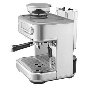 اسپرسوساز مباشی مدل me ecm2052 با مصرف دانه قهوه مناسب تهیه اسپرسو کافه لاته موکا کاپوچینو ماکیاتو ریسترتو لانگو امریکانو کافه اوله و فلت وایت دارای 2 عدد نازل قهوه آسیاب قهوه حالت آماده به کار سیستم گرم کردن فنجان سینی چکه گیر