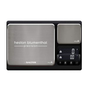 ترازو آشپزخانه دیجیتال سالتر مدل heston blumenthal حداکثر ظرفیت قابل اندازه‌گیری 10 کیلوگرم با دقت اندازه‌گیری 1 گرم