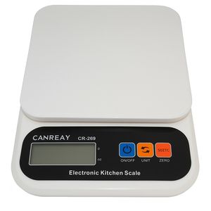 ترازو آشپزخانه دیجیتال مدل cr 269 حداکثر ظرفیت قابل اندازه‌گیری 10 کیلوگرم با دقت اندازه‌گیری 1 گرم