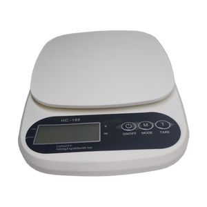 ترازو آشپزخانه دیجیتال مدل hc 188  حداکثر ظرفیت قابل اندازه‌گیری 10 کیلوگرم با دقت اندازه‌گیری 1 گرم
