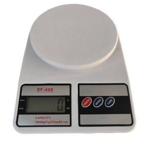 ترازو آشپزخانه دیجیتال مدل new electronic sf 400 حداکثر ظرفیت قابل اندازه‌گیری 10 کیلوگرم با دقت اندازه‌گیری 1 گرم