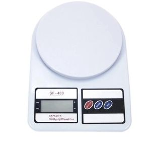 ترازو آشپزخانه دیجیتال مدل sf 400 حداکثر ظرفیت قابل اندازه‌گیری 99 کیلوگرم با دقت اندازه‌گیری 1 گرم