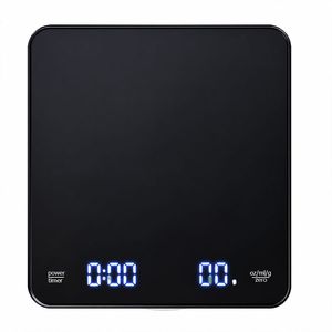 ترازو آشپزخانه دیجیتال مدل تایمردار coffee scale حداکثر ظرفیت قابل اندازه‌گیری 3 کیلوگرم با دقت اندازه‌گیری 0.1 گرم