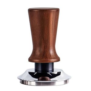 تمپر قهوه مدل 58mm wood handle شیار دار