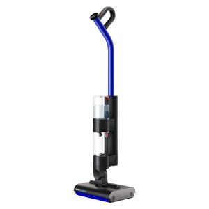 جارو شارژی عصایی دایسون مدل wash g1 با سیستم شستشوی خودکار و هوشمند ظرفیت مخزن آب تمیز 1 لیتر تفکیک زباله‌های تر و خشک غلتک‌های میکروفایبر موتوری طراحی ارگونومیک و عملکرد کم‌صدا