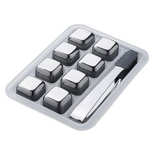 خنک کننده نوشیدنی مدل مکعب کد sn flnb 2103 20 مجموعه 8 عددی به همراه انبر