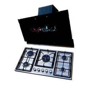 ست اجاق گاز صفحه ای و هود دنپاسر مدل t90f