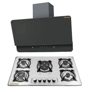 ست هود و اجاق گاز صفحه ای زرتوس مدل zs5003305