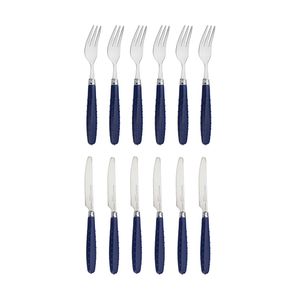 ست کارد و چنگال میوه خوری 12 پارچه مونیکا مدل stainless steel کد 01