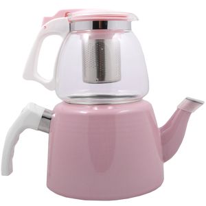 ست کتری قوری سافیلوکس مدل pink