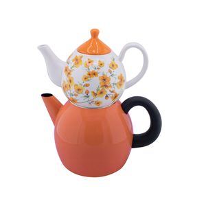 ست کتری و قوری راشل مدل تایلندی گلدار a