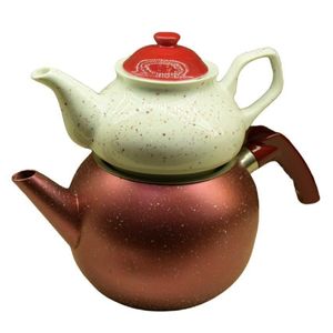 ست کتری و قوری مدل خالدار گرانیتی