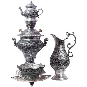 سرویس 5 پارچه سماور زغالی مدل 455359