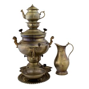 سرویس سماور گازی آریان طرح ساده کد al 17020002 ظرفیت 8 لیتر
