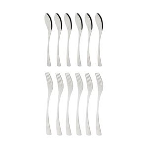 سرویس قاشق و چنگال 12 پارچه هپی فمیلی مدل g002