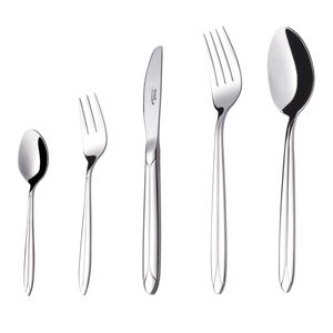 سرویس قاشق و چنگال 46 پارچه ناب استیل مدل palermo