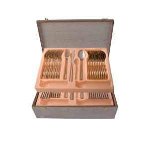 سرویس قاشق و چنگال 54 پارچه ام جی اس مدل dona(ge)001