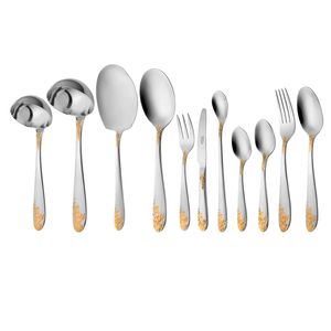 سرویس قاشق و چنگال 86 پارچه ناب استیل مدل imperial bb