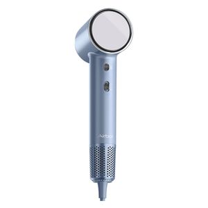 سشوار حرفه‌ای 1600 وات ایربات مدل hd018 موتور dc وزن 400 گرم المنت سرامیک دارای سری متمرکز‌کننده باریک با ویژگی صاف‌کنندگی با قابلیت تنظیم دما
