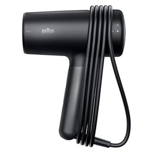 سشوار حرفه‌ای 2100 وات براون مدل hd425 موتور dc وزن 500 گرم دارای سری دیسپانسر متمرکز‌کننده باریک با ویژگی فرکنندگی صاف‌کنندگی حجم‌دهندگی با قابلیت تنظیم دما