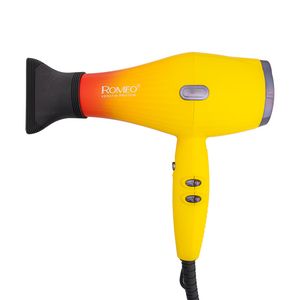 سشوار حرفه‌ای 2200 وات رومئو مدل rm 5151 موتور ac وزن 682 گرم دارای سری متمرکز‌کننده باریک با ویژگی صاف‌کنندگی با قابلیت باد سرد فناوری تولید یون