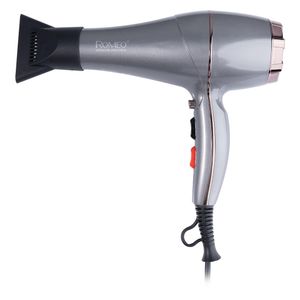 سشوار حرفه‌ای 2200 وات رومئو مدل rm 5858 موتور ac وزن 450 گرم المنت فلز دارای سری متمرکز‌کننده باریک با ویژگی صاف‌کنندگی حجم‌دهندگی با قابلیت تنظیم دما باد سرد