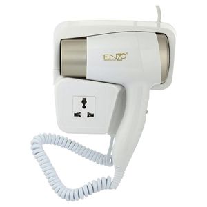 سشوار دیواری 3000 وات انزو پروفیشینال مدل 6622 موتور ac وزن 800 گرم دارای سری کیف نگه‌دارنده با ویژگی صاف‌کنندگی حجم‌دهندگی
