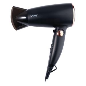 سشوار مسافرتی 1600 وات وی جی ار مدل v 439 موتور dc وزن 300 گرم المنت فلز دارای سری متمرکز‌کننده باریک با ویژگی حجم‌دهندگی با قابلیت باد سرد