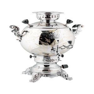 سماور گازی طاووس کد 2 134 گنجایش 6 لیتر