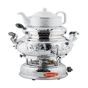 سماور گازی طاووس کد 3 127 گنجایش 8 لیتر