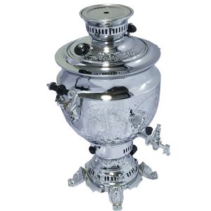 سماور گازی مدل sadaf قلم کاری ظرفیت 6.5 لیتری