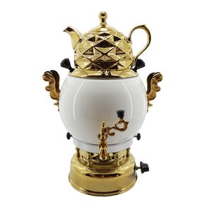 سماور گازی مدل عروس کد b302 ظرفیت 6 لیتر
