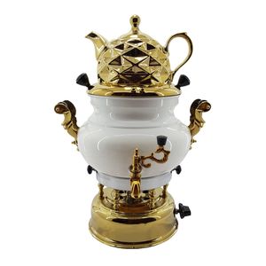سماور گازی مدل عروس کد d301 ظرفیت 6 لیتر