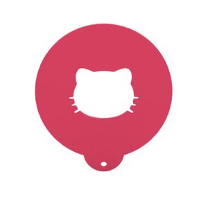 شابلون تزیین قهوه مدل kitty