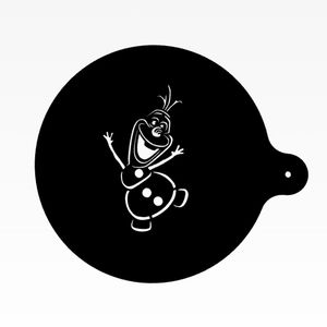 شابلون تزیین قهوه مدل olaf