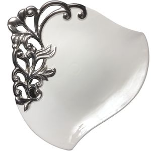 شیرینی خوری مدل سرامیکی پایه دار کد precious xg1 5960 f