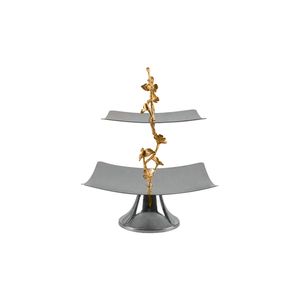 شیرینی خوری گلد کیش مدل دوطبقه طرح چری کد gk879110 5