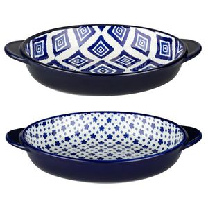 ظروف سرو مادام کوکو مدل reve bleu carre petite fleur مجموعه دو عددی