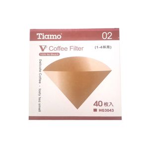 فیلتر قهوه ساز مدل v60 تیامو بسته 40 عددی