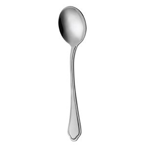 قاشق سوپ خوری ناب استیل مدل ونیز براق بسته 6 عددی