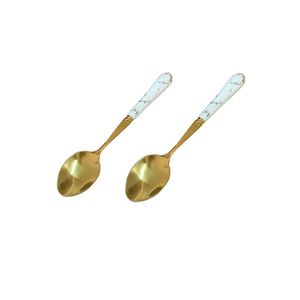 قاشق چایی خوری طرح ماربل مدل 268 بسته ی دو عددی