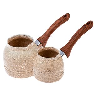 قهوه جوش کاراجا مدل wood stone مجموعه 2 عددی